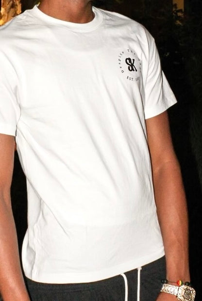 White "SK" Tee